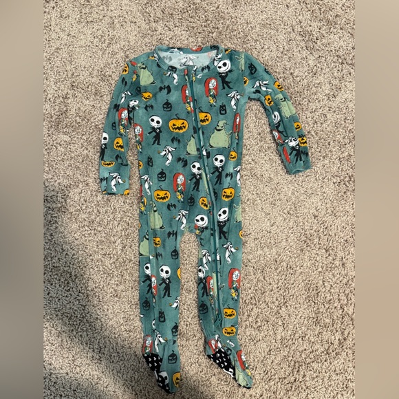 Posh Peanut Other - Posh Peanut Nightmare Before Christmas Spooky Green One Piece Footies